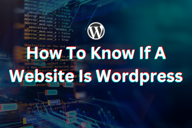 how to know if a website is wordpress